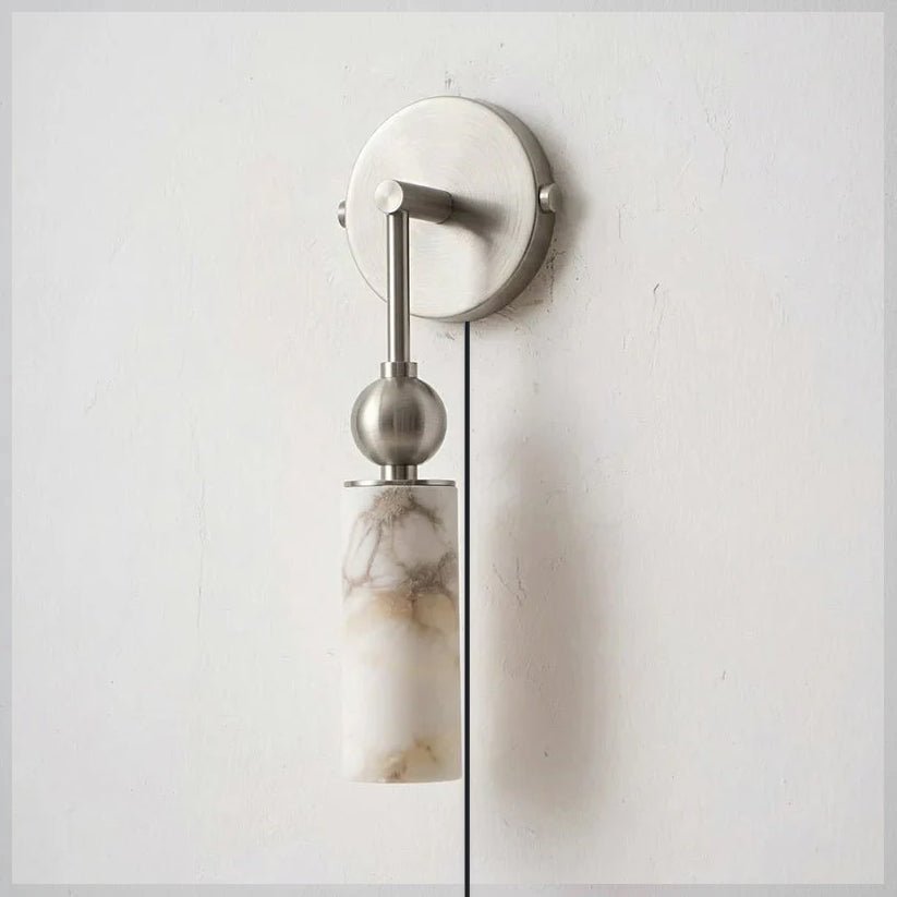 Harlin Alabaster Plug-in Wall Lamp