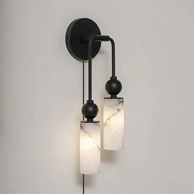 Harlin Alabaster Plug-in Wall Lamp