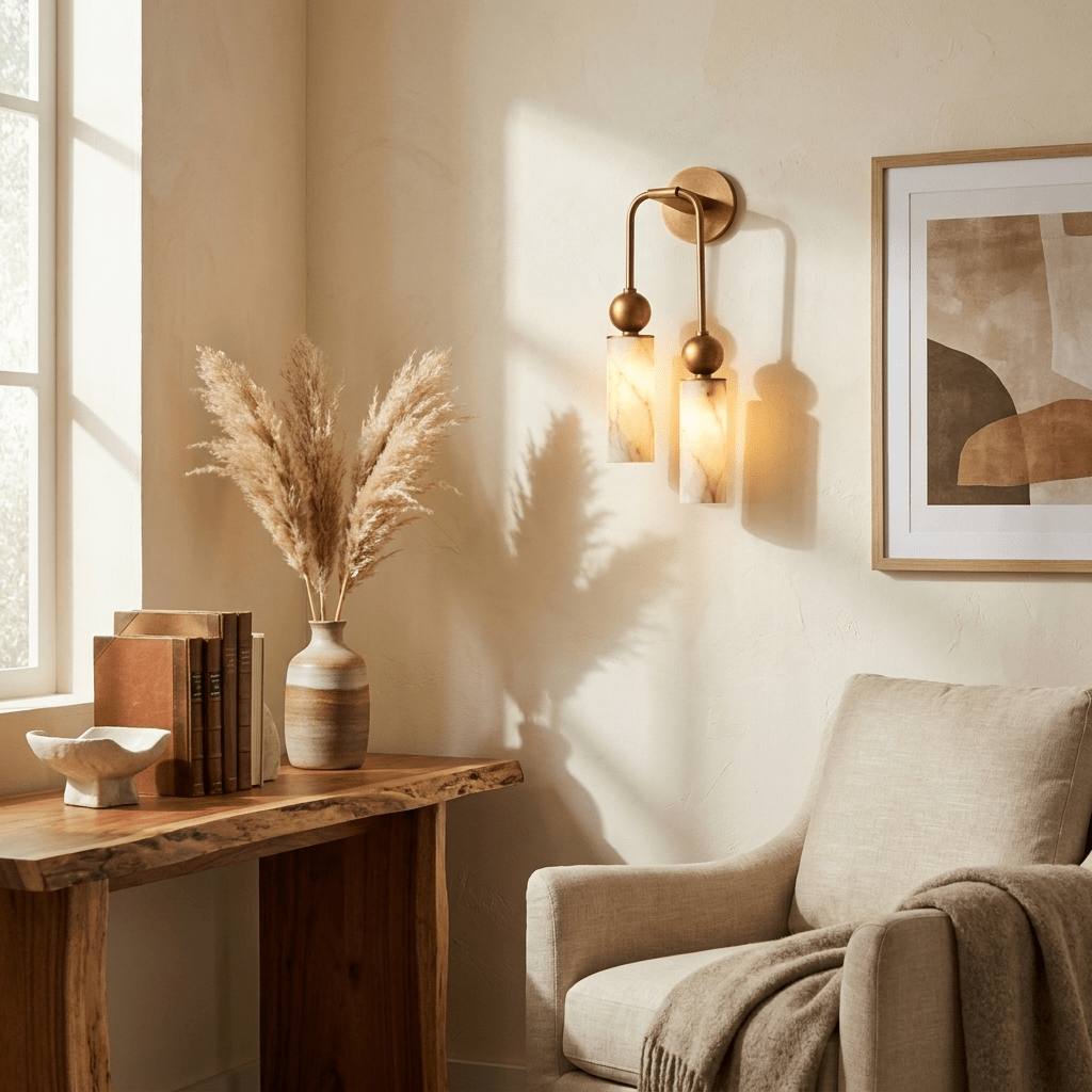 Harlin Alabaster Wall Lamp