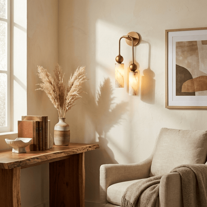 Harlin Alabaster Wall Lamp