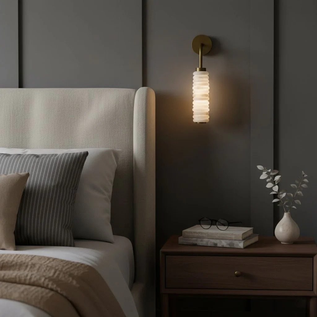 Helix Alabaster Wall Lamp