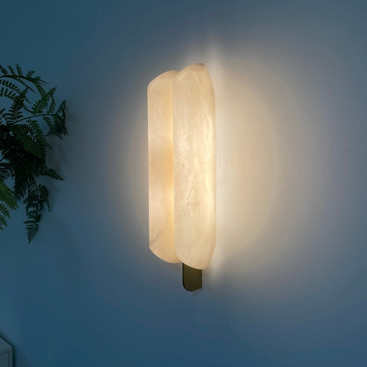 Husk Alabaster Wall Sconce