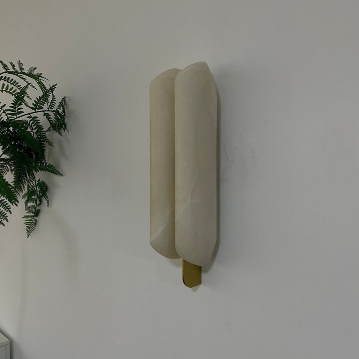 Husk Alabaster Wall Sconce
