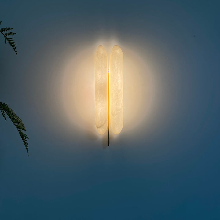 Husk Alabaster Wall Sconce