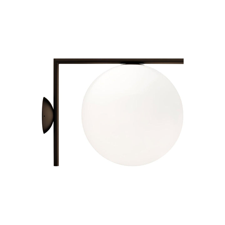 Blown Glass Opal Glass Wall Lamp