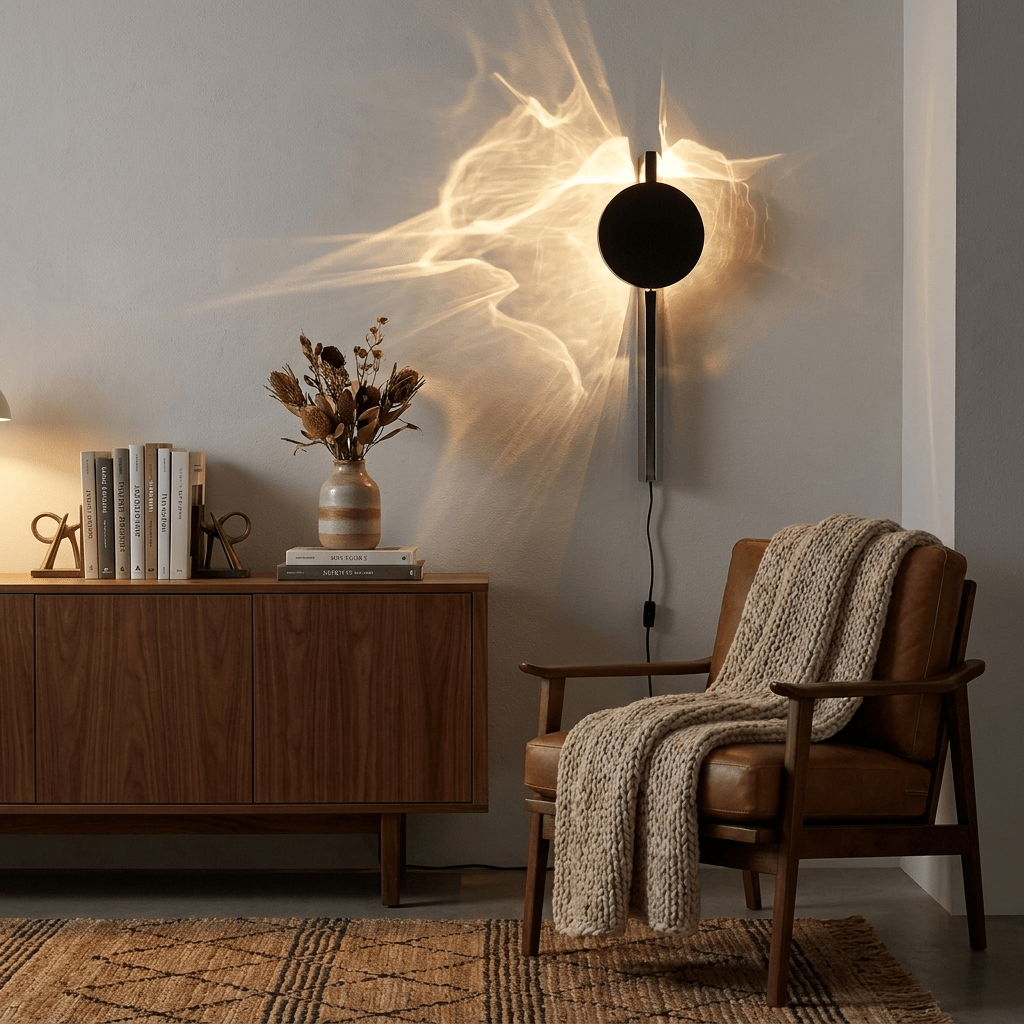 Kinetic Shadow Plug-in Wall Lamp