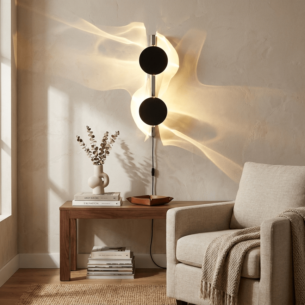 Kinetic Shadow Plug-in Wall Lamp