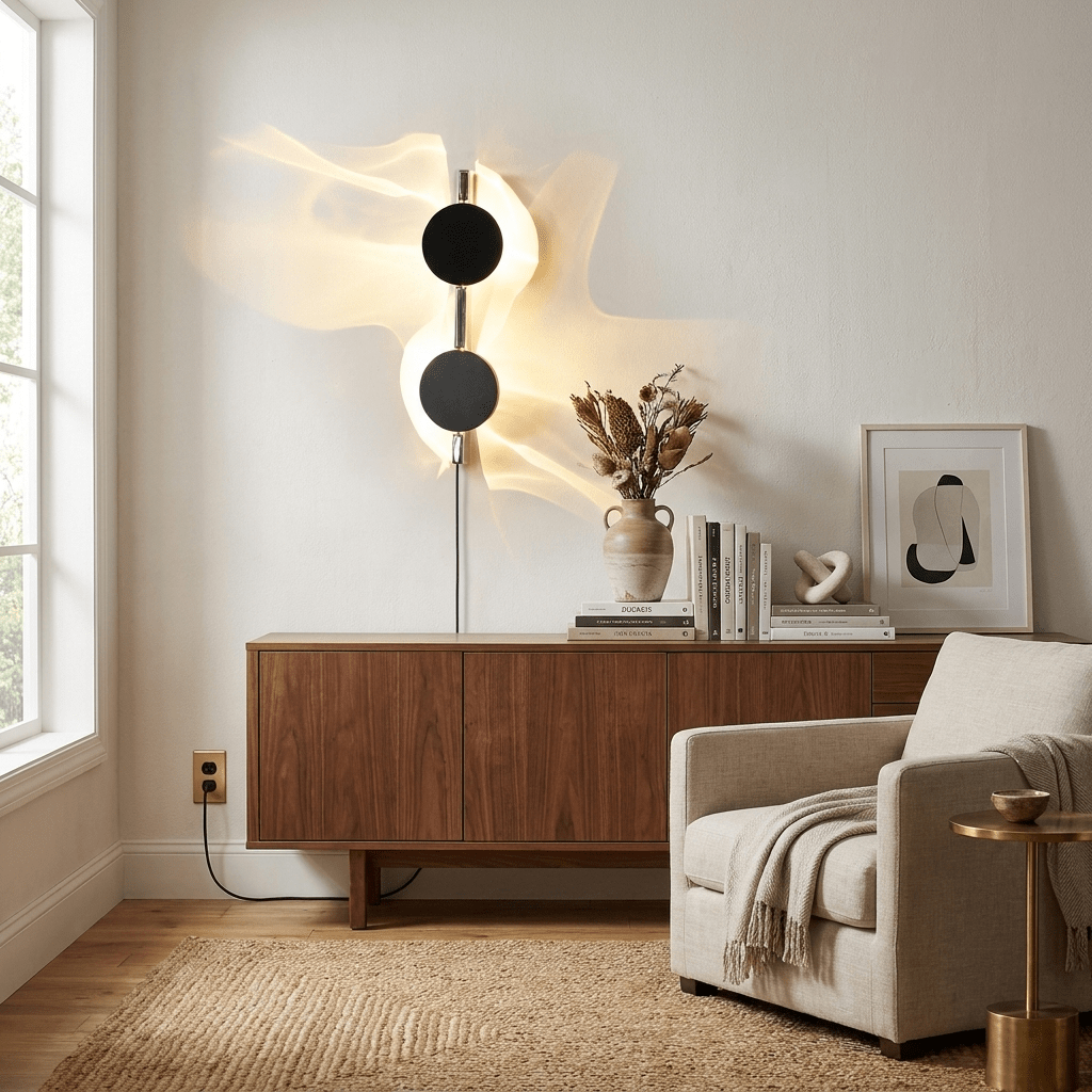 Kinetic Shadow Plug-in Wall Lamp