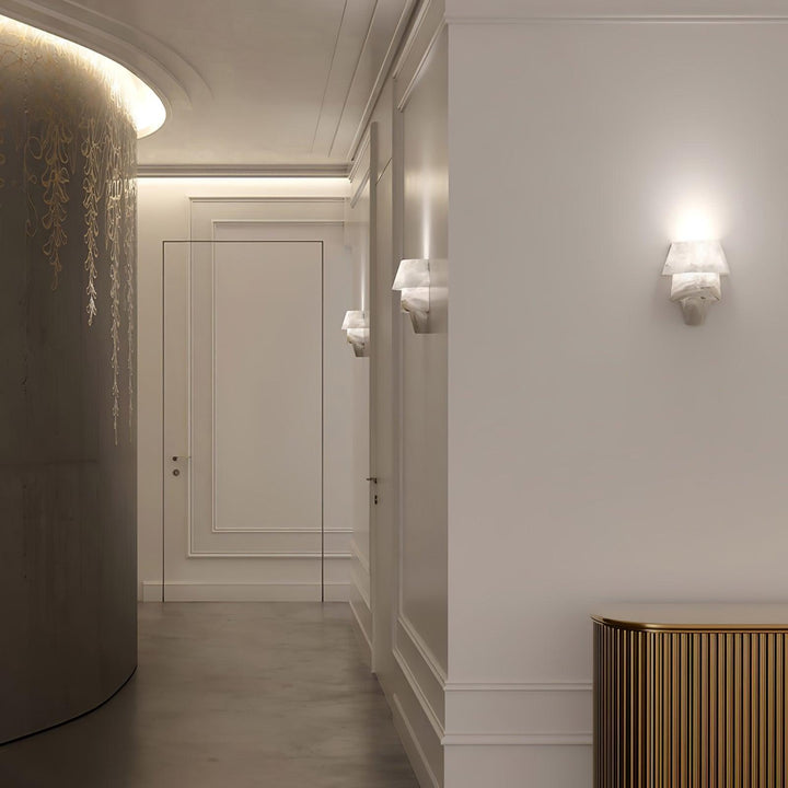 Laboratory Alabaster Wall Light
