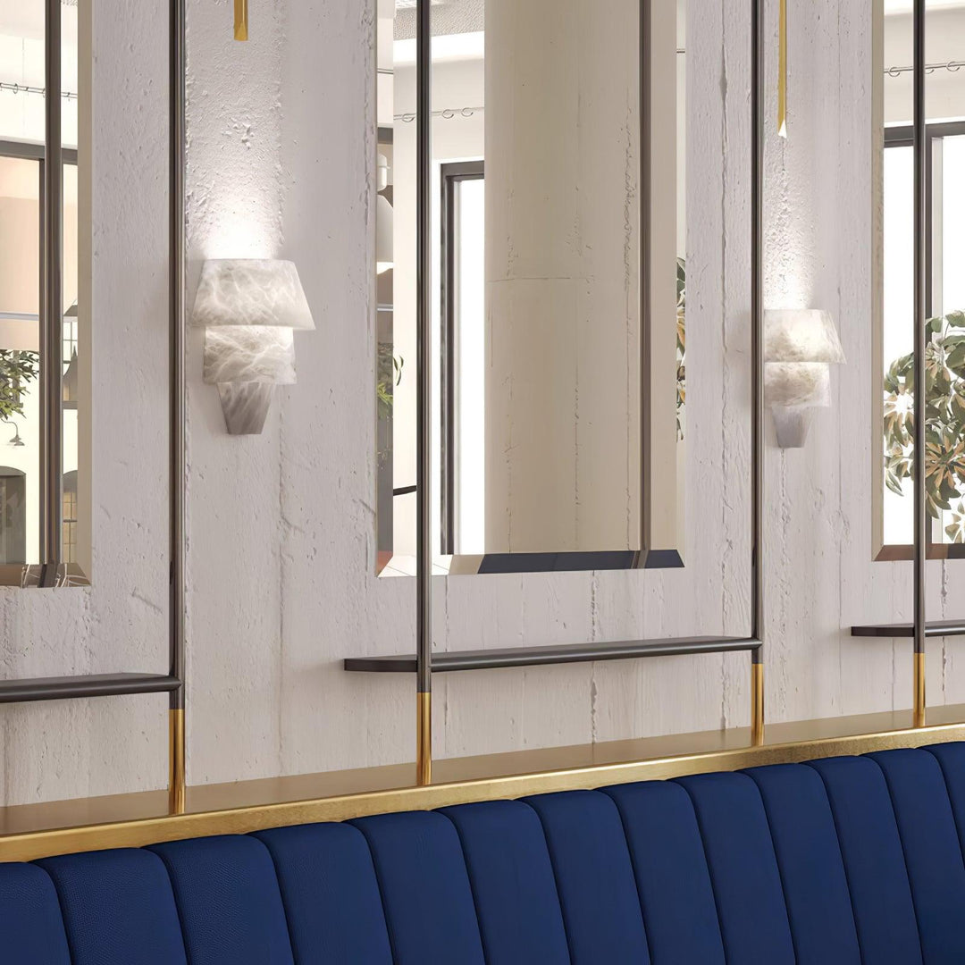 Laboratory Alabaster Wall Light