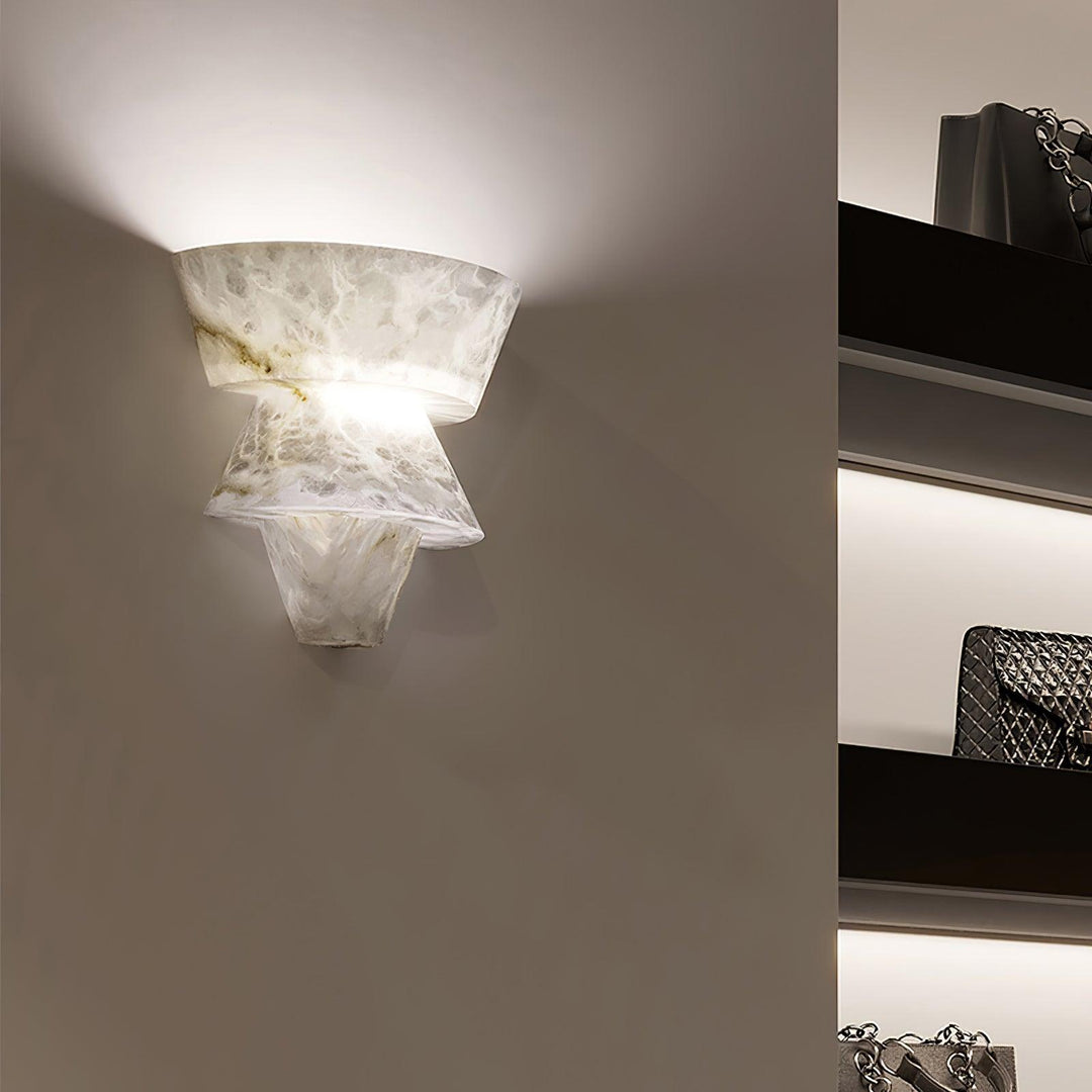 Laboratory Alabaster Wall Light