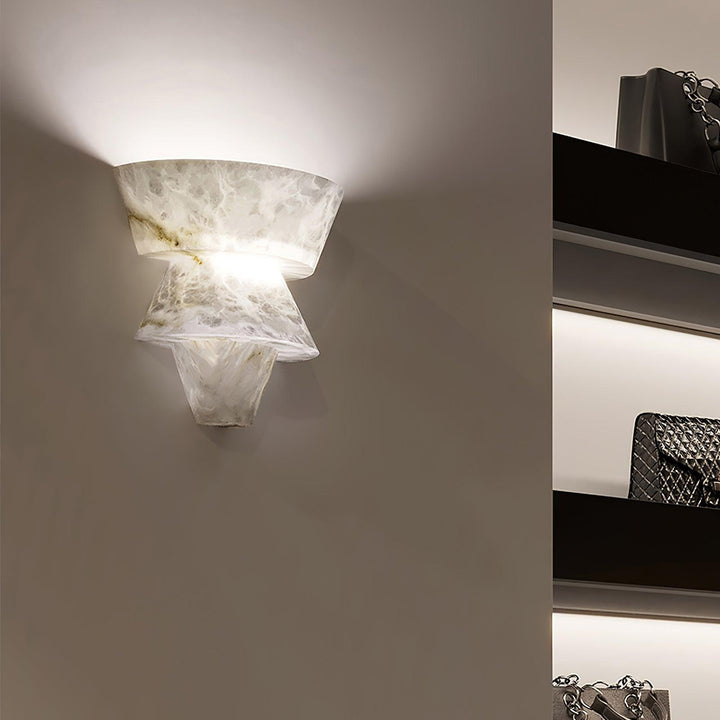 Laboratory Alabaster Wall Light