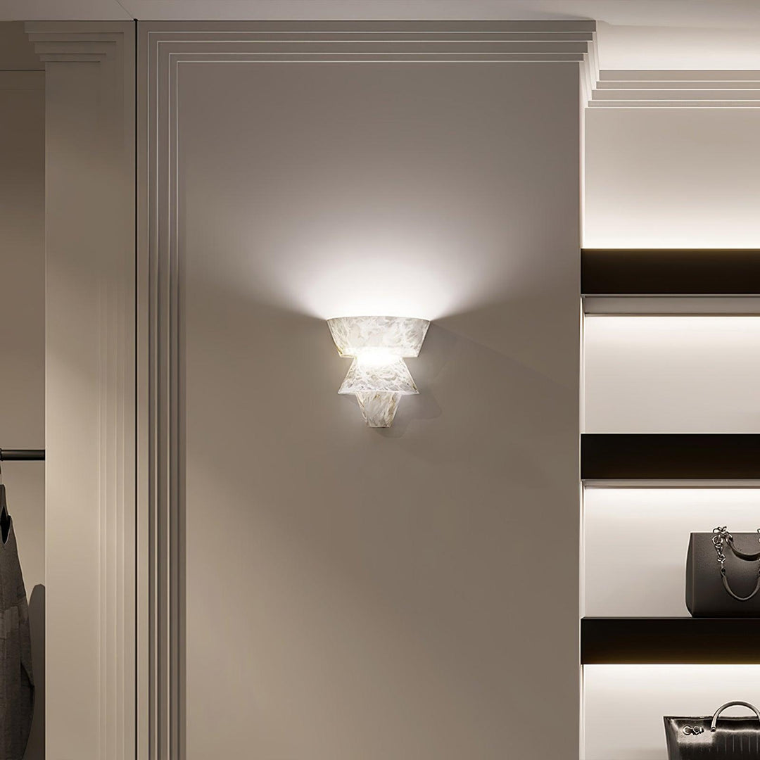 Laboratory Alabaster Wall Light