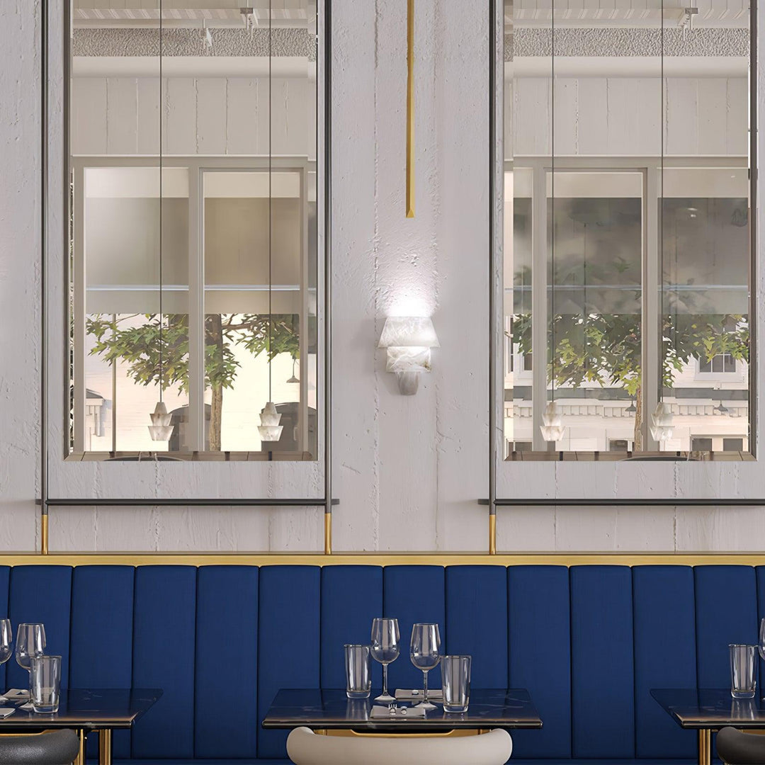 Laboratory Alabaster Wall Light