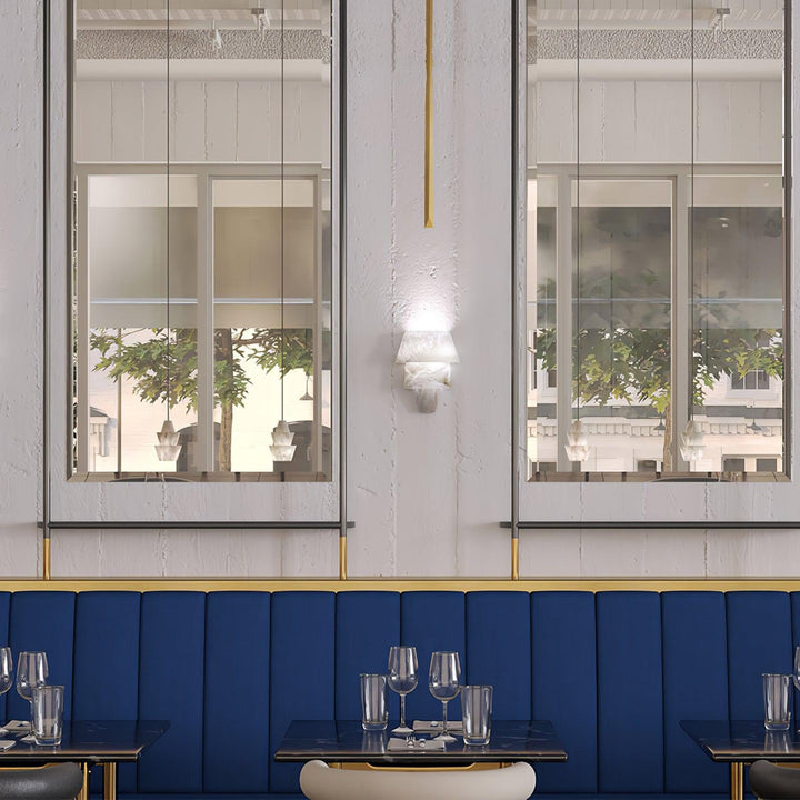 Laboratory Alabaster Wall Light