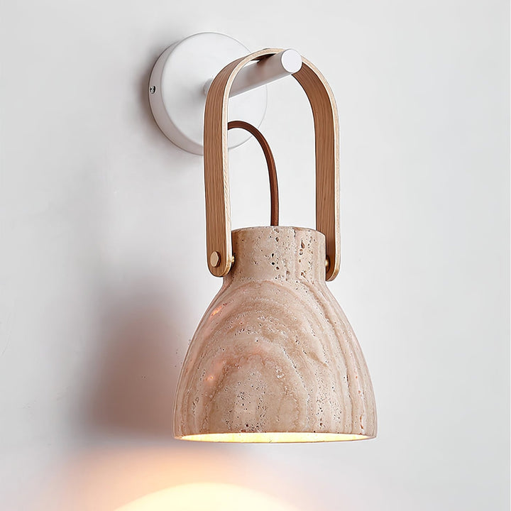 Lanta Arc Stone Sconce