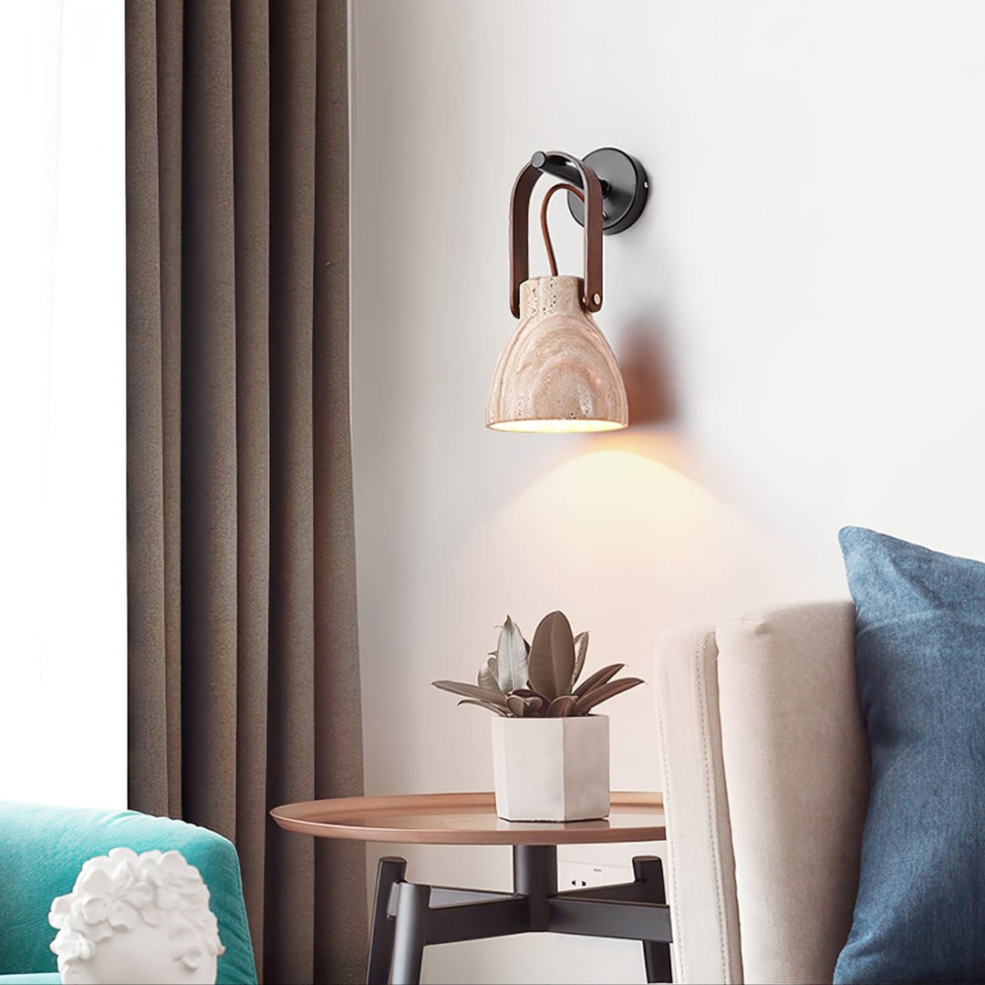 Lanta Arc Stone Sconce