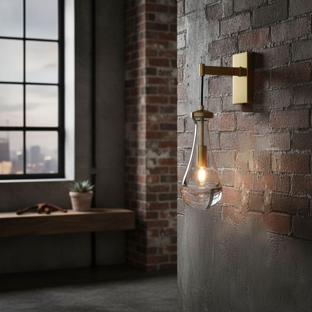 Leontine Glass Wall Lamp