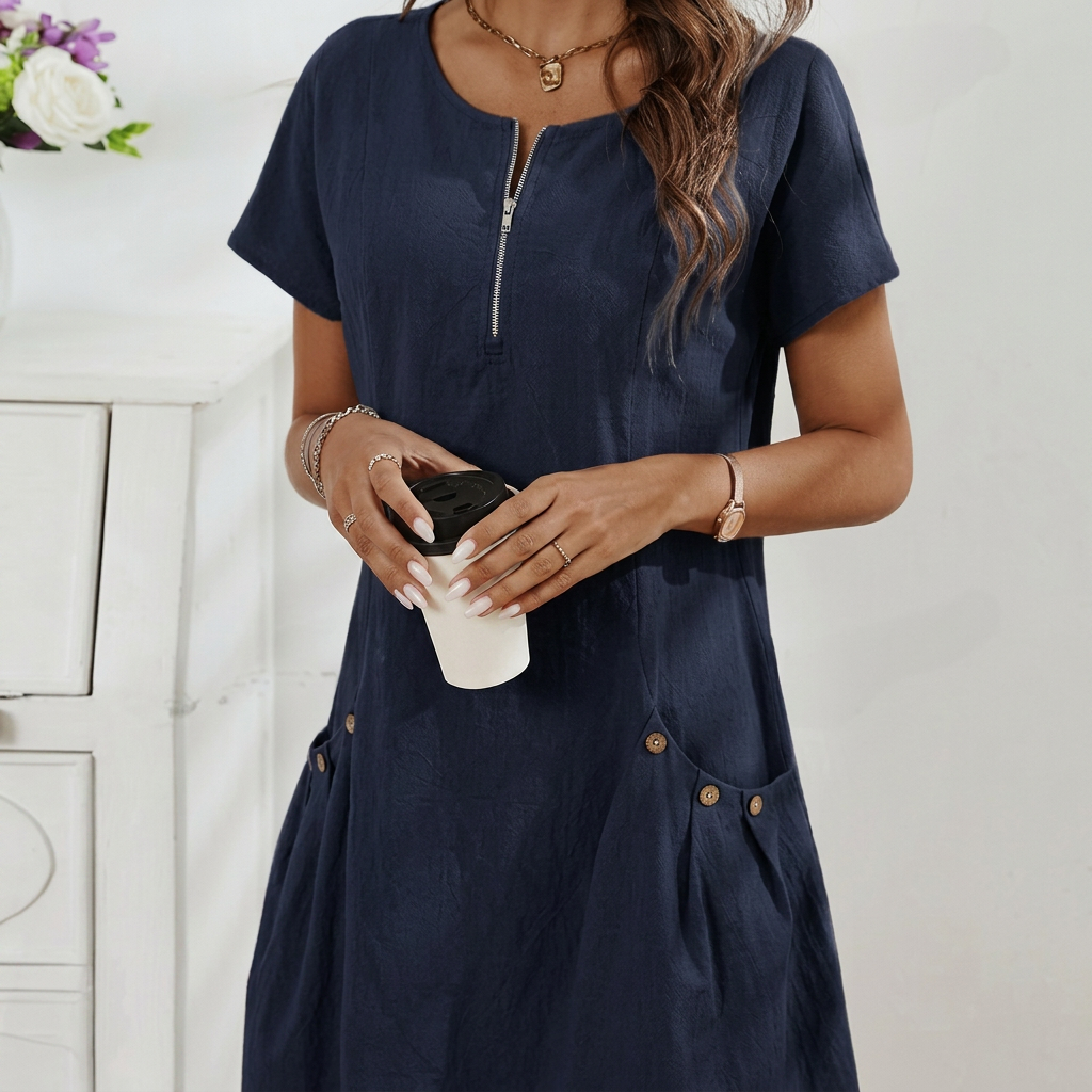 CHIC MIDI JURK VOOR VROUWEN