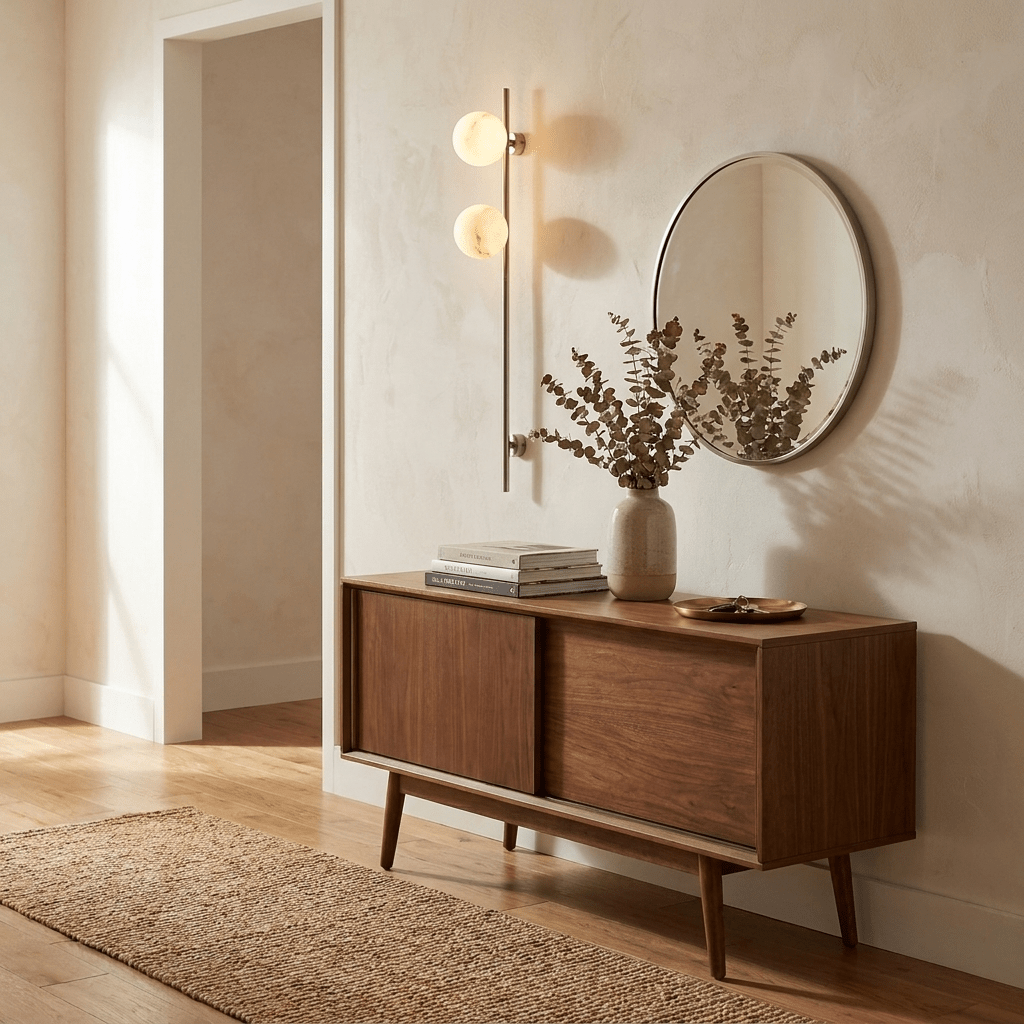 Liora Alabaster Double Globe Wall Sconce
