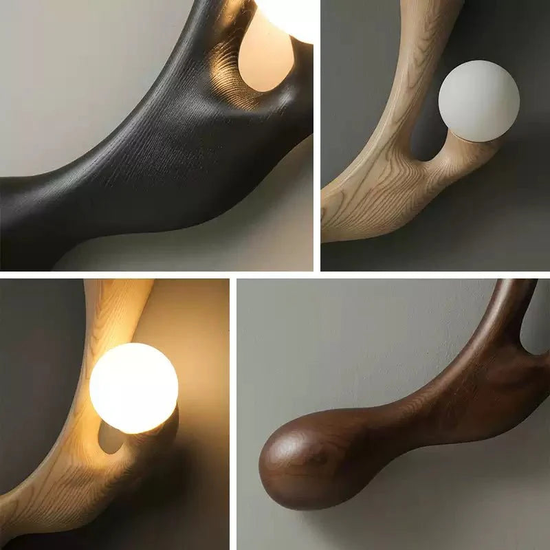 Liora Drift Wood Wall Lamp