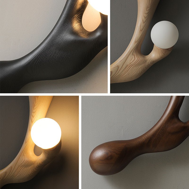 Liora Drift Wood Wall Lamp