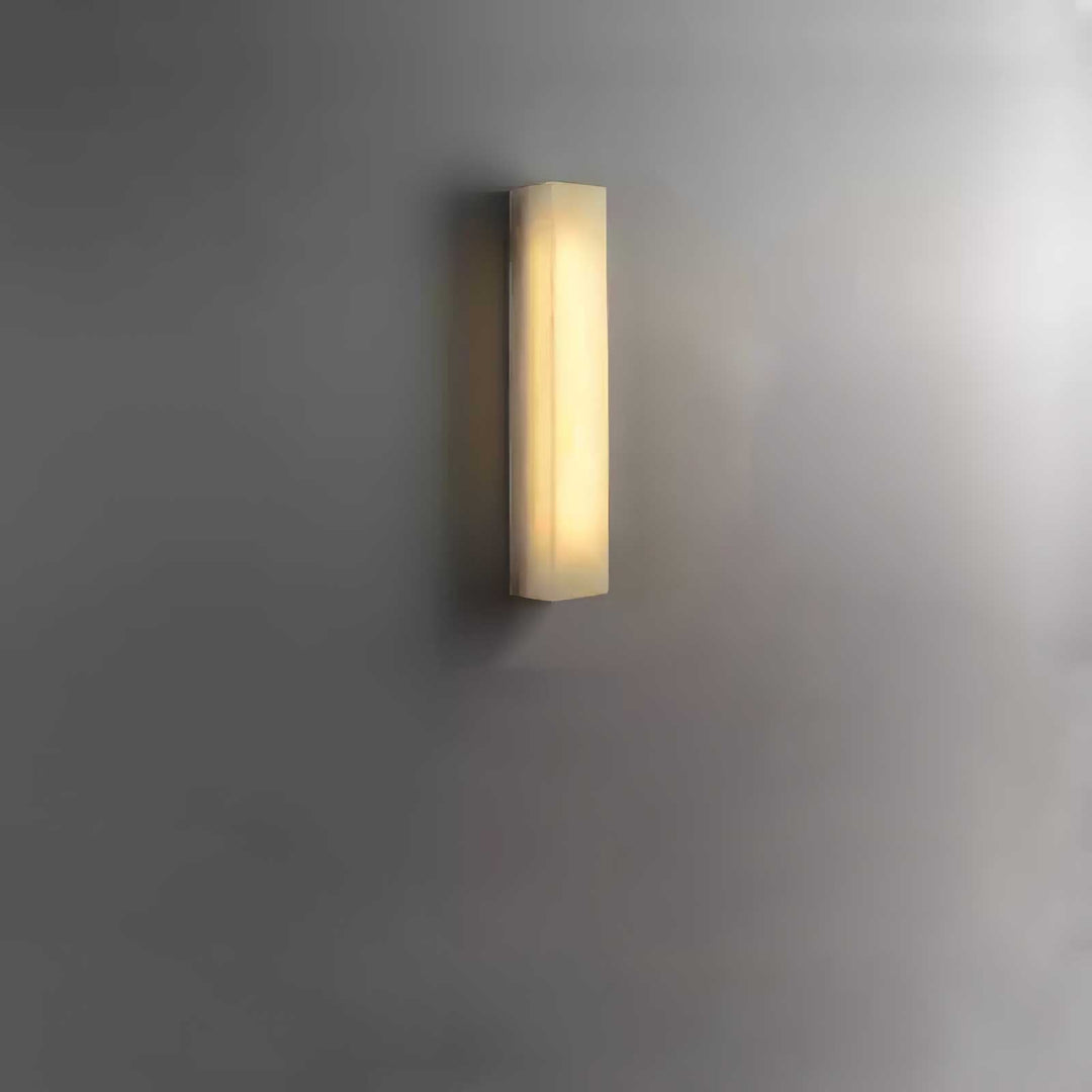 Lucent Pillar Alabaster Wall Light