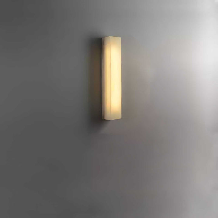 Lucent Pillar Alabaster Wall Light
