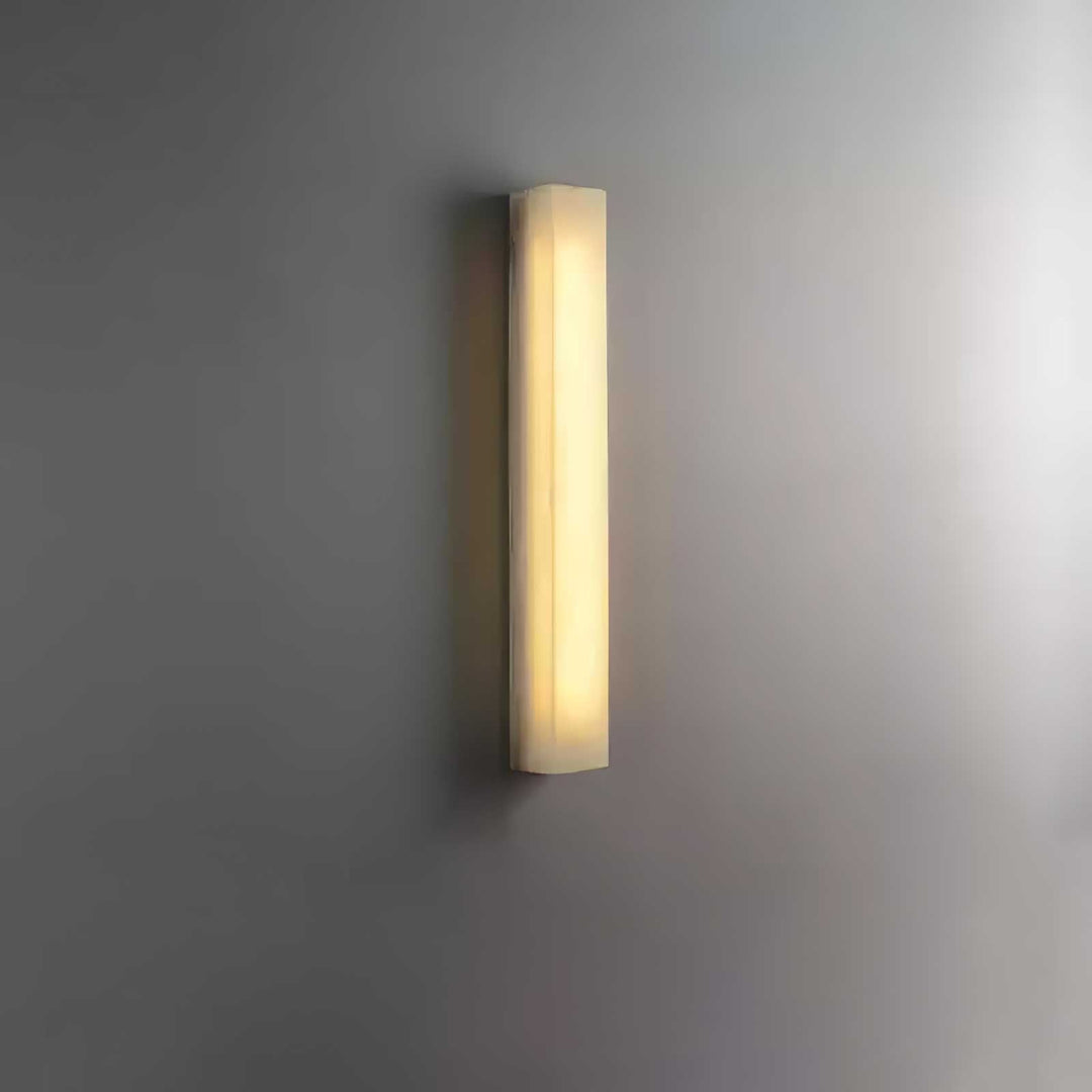 Lucent Pillar Alabaster Wall Light