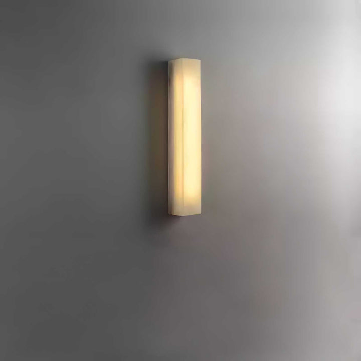 Lucent Pillar Alabaster Wall Light