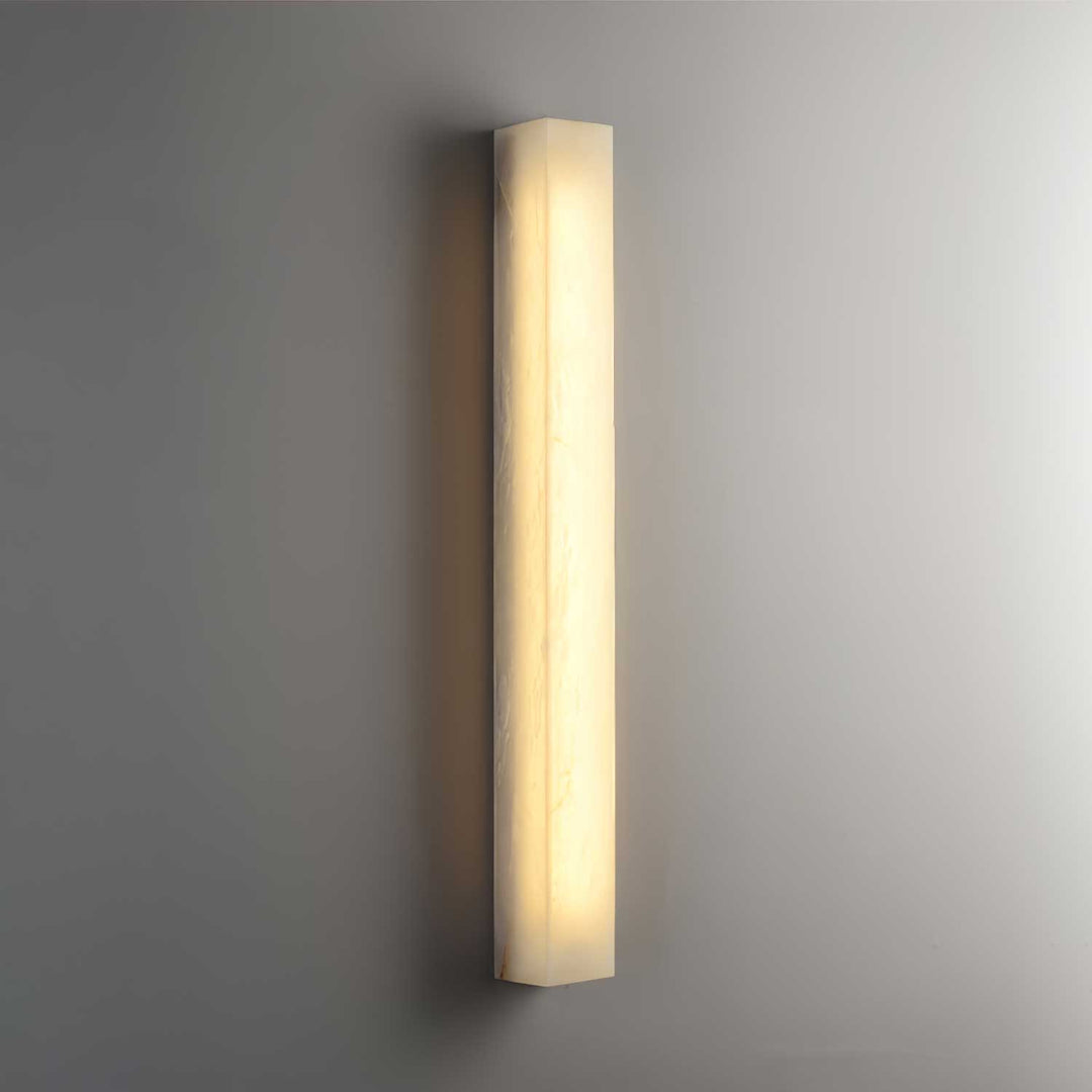 Lucent Pillar Alabaster Wall Light