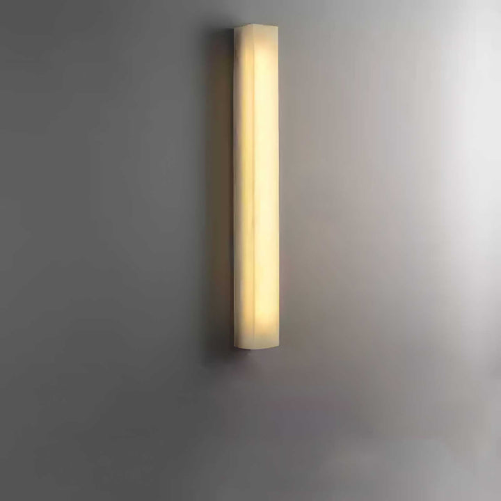 Lucent Pillar Alabaster Wall Light