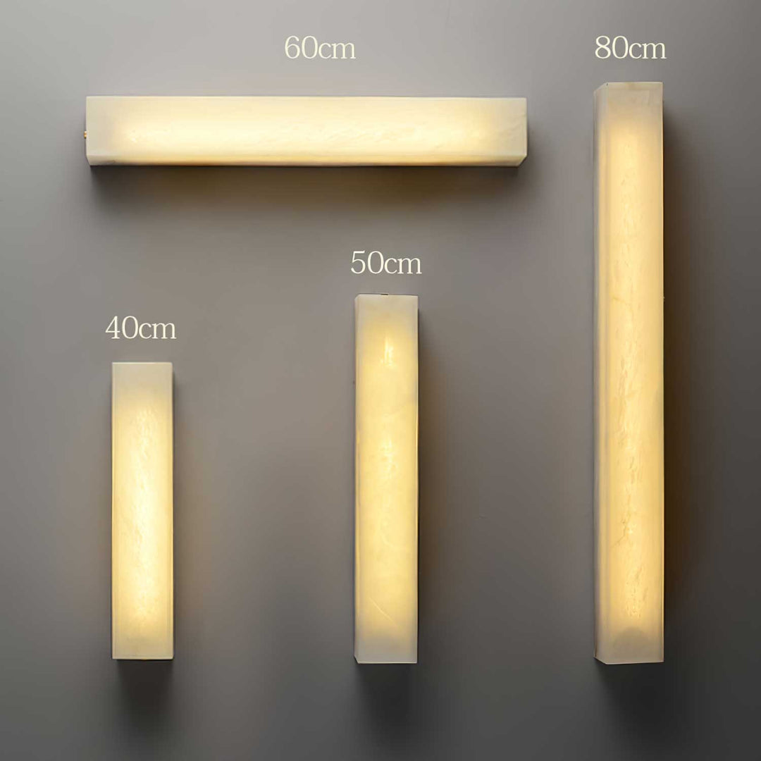 Lucent Pillar Alabaster Wall Light