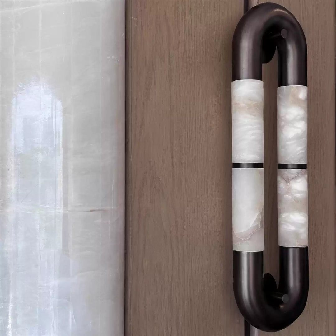 Luma Arc Twin Alabaster Sconce