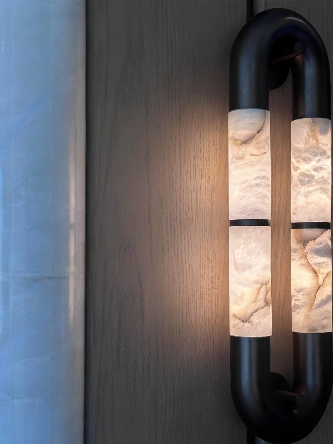 Luma Arc Twin Alabaster Sconce