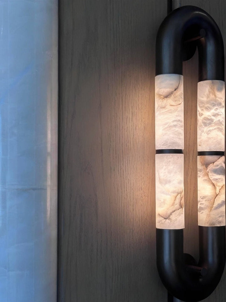 Luma Arc Twin Alabaster Sconce