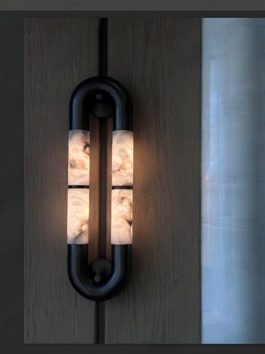 Luma Arc Twin Alabaster Sconce