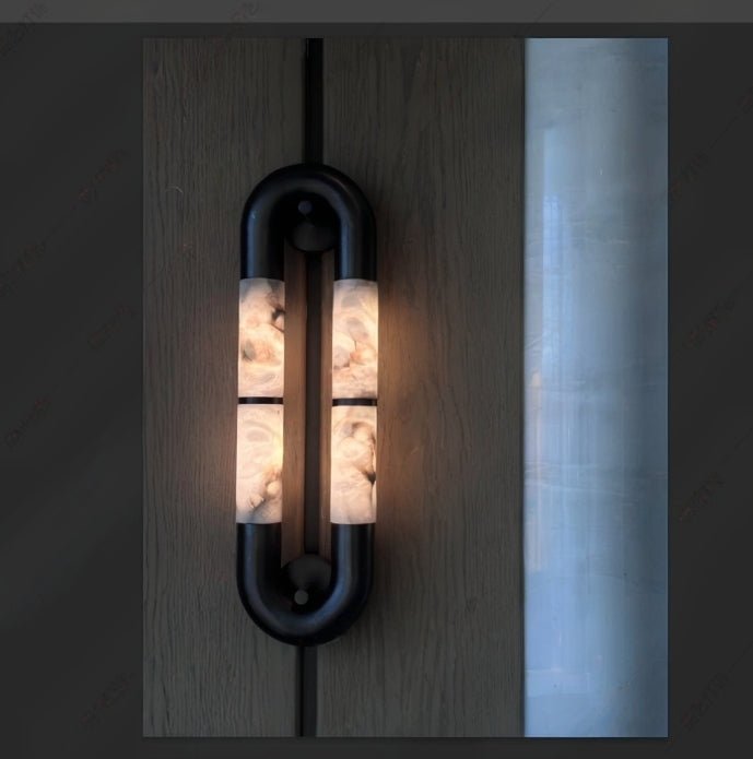 Luma Arc Twin Alabaster Sconce
