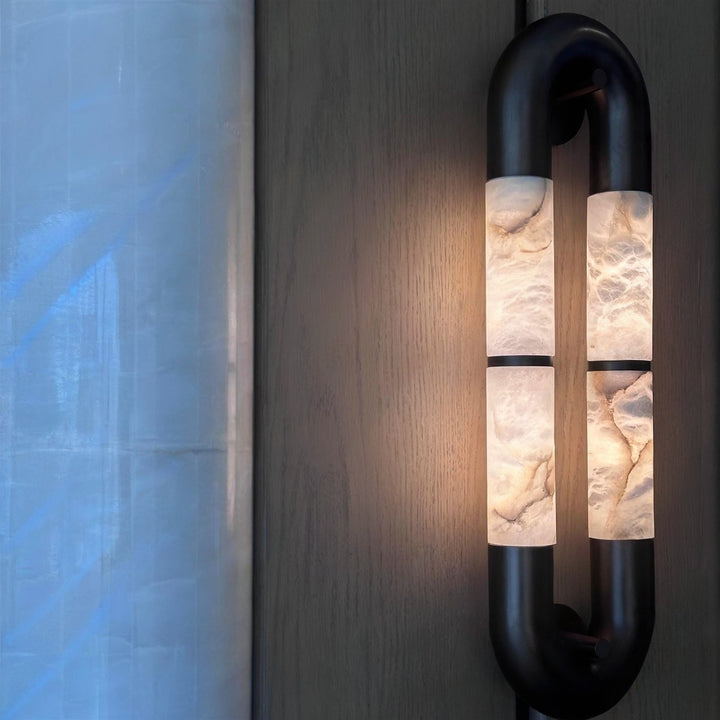 Luma Arc Twin Alabaster Sconce