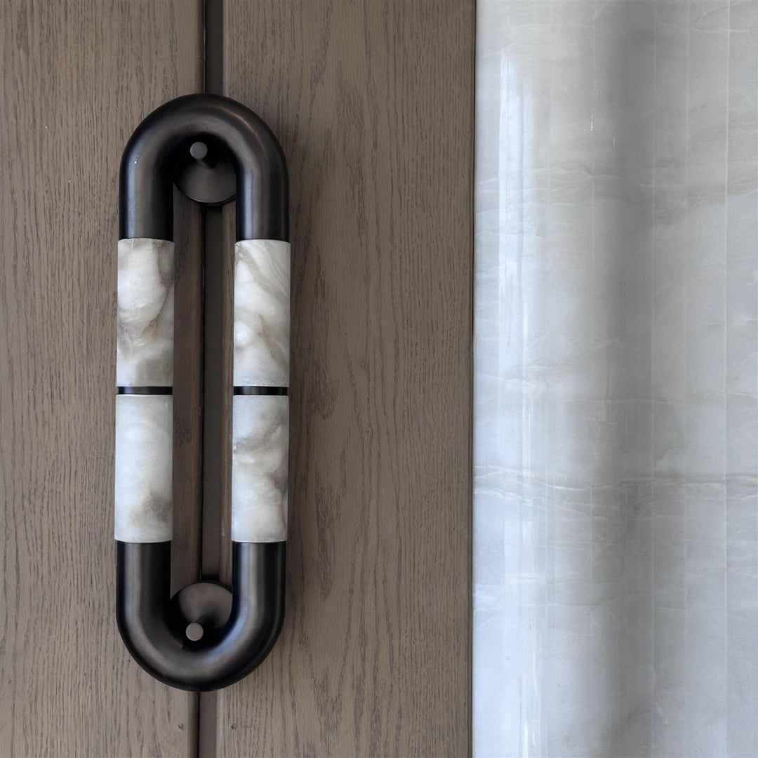 Luma Arc Twin Alabaster Sconce