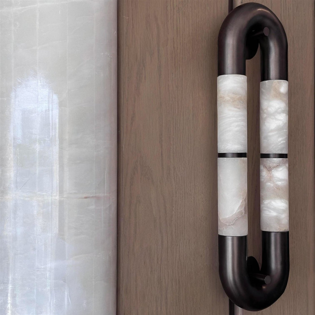 Luma Arc Twin Alabaster Sconce