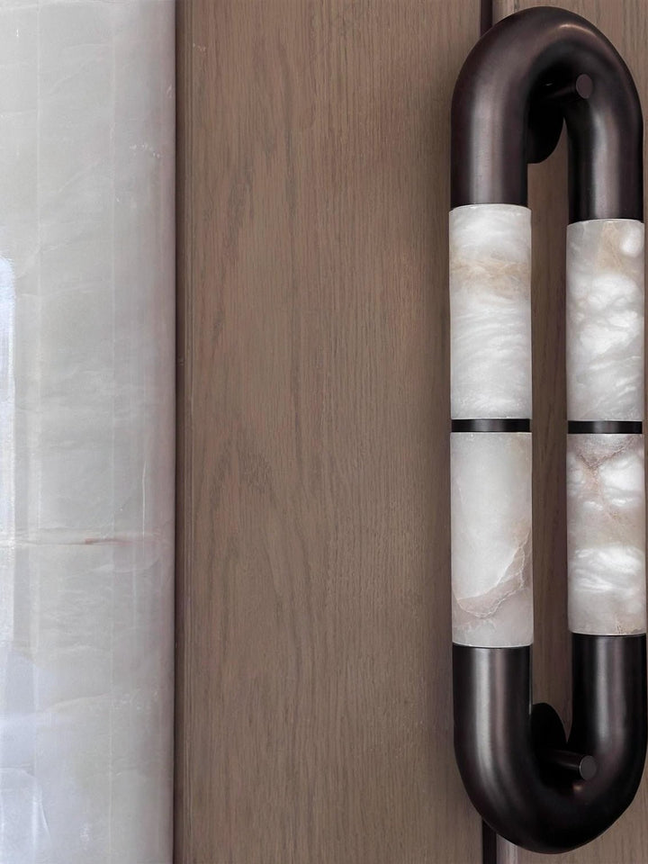 Luma Arc Twin Alabaster Sconce
