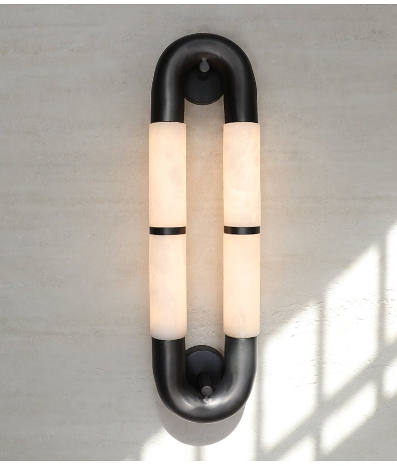 Luma Arc Twin Alabaster Sconce