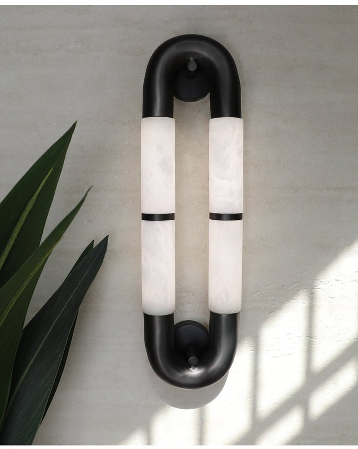 Luma Arc Twin Alabaster Sconce