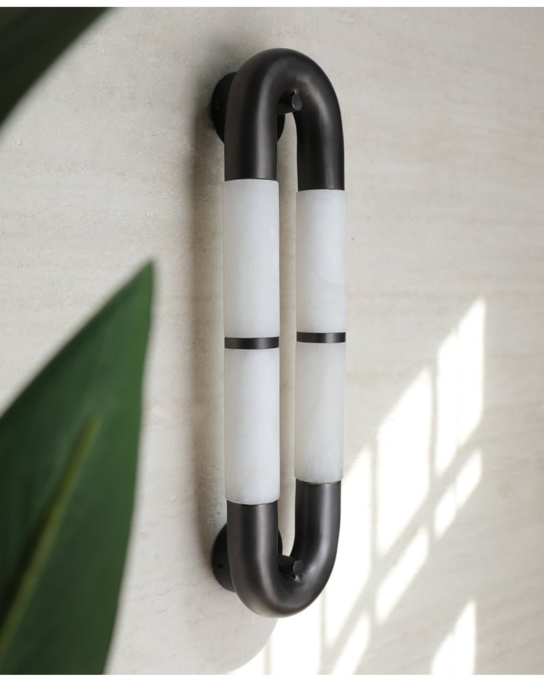Luma Arc Twin Alabaster Sconce