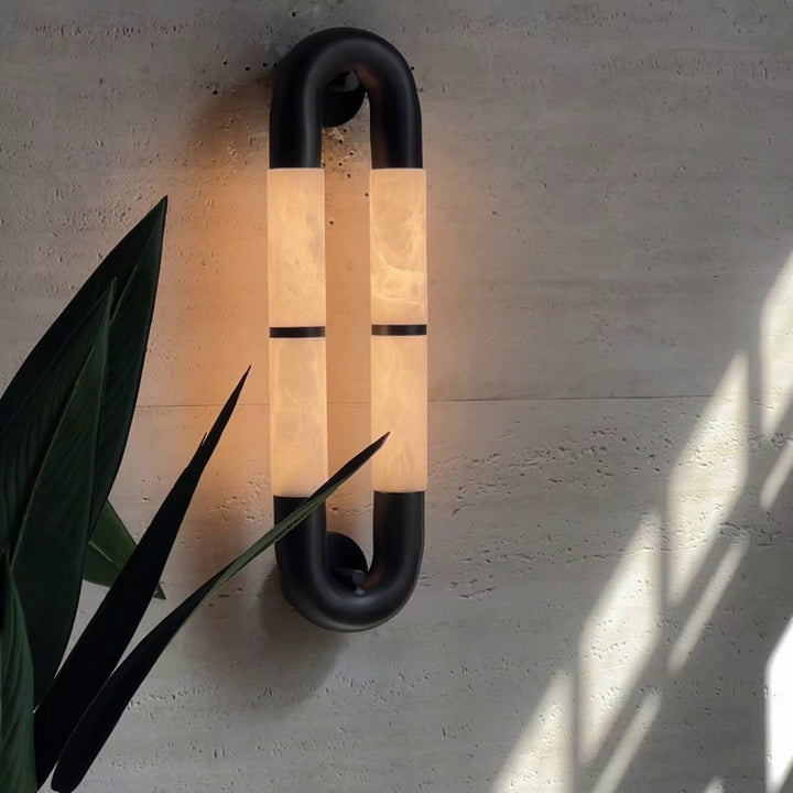 Luma Arc Twin Alabaster Sconce