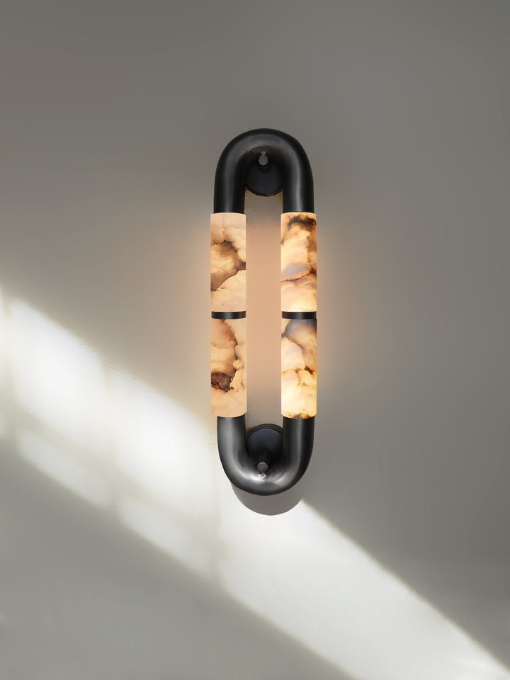 Luma Arc Twin Alabaster Sconce