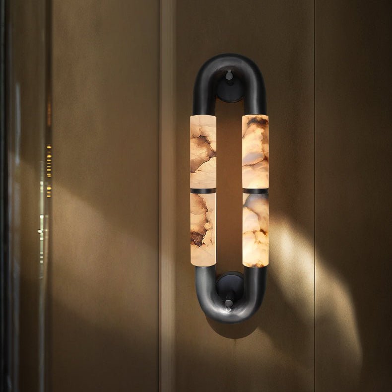 Luma Arc Twin Alabaster Sconce