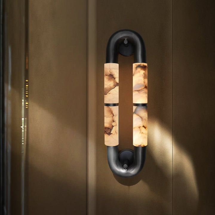 Luma Arc Twin Alabaster Sconce