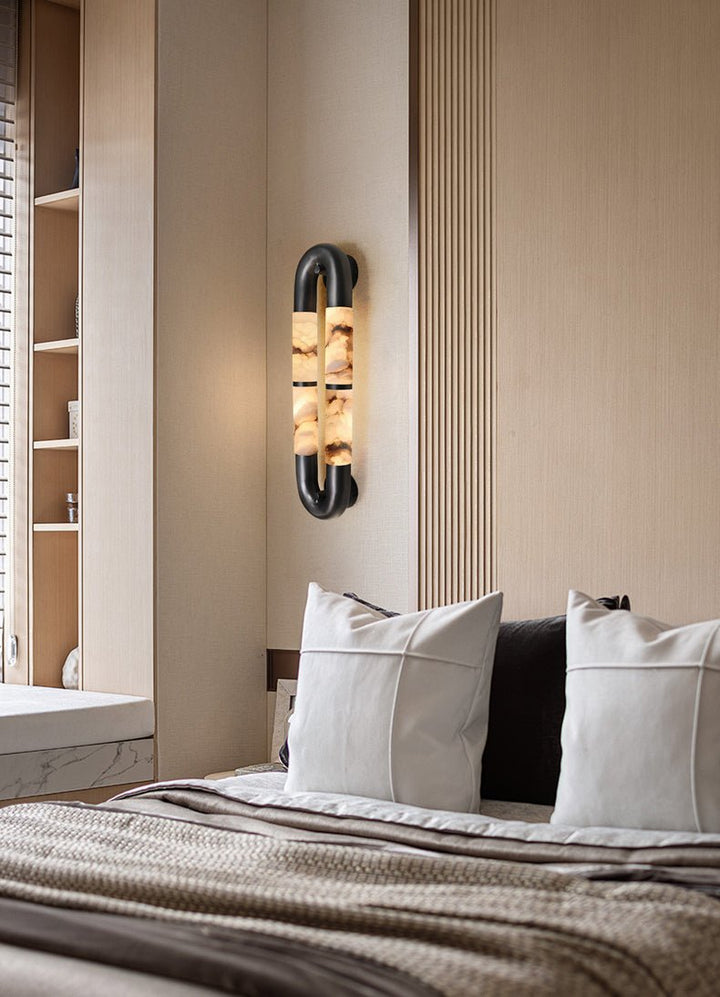 Luma Arc Twin Alabaster Sconce